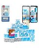 Happy Hues Ice Princess Castle Mini Travel Magnetic Blocks Set for Kids (38 Pcs) - DIY STEM Building Toy | Educational Magnet Cubes | Birthday Gift for Boys & Girls Ages 3+ Years (Ice Princess)