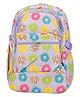 Happy Hues 13 Inches Backpack with Donut Print- Lavender