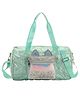HAPPY HUES Quilted Duffel Bag for Girls - Sparkling Glitter Cat Ears Travel Bag with Shakeable Star Confetti Pocket - Stylish Overnighter & Weekend Bag for Dance, Gym