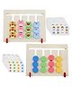 HAPPY HUES 2-in-1 Sliding Puzzle Game - Color & Pattern Pairing Logic Game with 10 Double-Sided Cards-Random Design