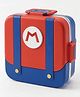 Purple Tots 3 Compartment Mario Stainless Steel Lunch Box with Cutlery SUS 304 Insulated Tiffin Box, 750 ml- Red & Blue