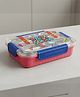 Purple Tots 4-Compartment Stainless Steel Lunch Box with Cutlery, Insulated School & Travel Tiffin Box 750 ml - Blue & Red