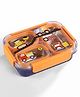 Purple Tots 750 ml SUS 304 Stainless Steel 3-Compartment Lunch Box with Steel Cutlery  Insulated & Water-Resistant for School and Travel - Blue & Orange