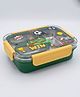 Purple Tots 3 Compartment SUS 304 Stainless Steel Lunch Box with Cutlery Insulated Tiffin Box for School & Travel 750 ml- Green & Yellow