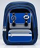 Purple Tots 16 Inches School Backpack with Bottle Pocket & Front Organizer- Navy