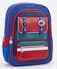 Purple Tots 16 Inches School Backpack with Bottle Pocket & Front Organizer-Dark Red