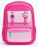 Purple Tots 16 Inches School Backpack with Bottle Pocket & Front Organizer- Pink