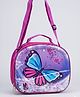 Purple Tots Butterfly 3D Print Insulated Lunch Bag - Purple