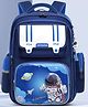 Purple Tots 16 Inches Backpack For Kids Stylish Durable Water Resistant School Bags With Bottle Pocket & Front Organizer School Bag For Kids  Astronaut Print-  Blue