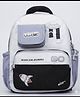 Purple Tots 12 Inches Butterfly Patch School Bag |Exceptional Quality - White