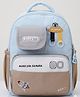 Purple Tots 12 Inches Butterfly Patch School Bag |Exceptional Quality - Blue