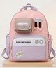 Purple Tots 12 Inches Butterfly Patch School Bag |Exceptional Quality - Pink