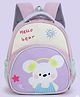 Purple Tots 12 Inches School Bag The Perfect Children Backpack and School Bags For Kids Bunny Print - Purple