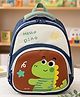 Purple Tots 12 Inches  School Bag The Perfect Children Backpack and School Bags For Kids Cute Dino  Navy Blue/Red