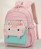 Purple Tots 15.50 Inches School Bag the Perfect Children Backpack & School Bags for Kids Compact Stylish Cute Kitty Face Backpack for Kids - Pink