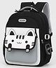 Purple Tots  15.50 Inches School Bag Cute Kitty Face the Perfect Children Backpack & School Bags for Kids- Black