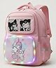 Purple Tots Height 16.25 Inches Bunny Themed Backpack Designed For School Girls Featuring Built In Led Lights Around The Front Compartment Stylish Backpack For Kids Exceptional Quality Kids - Pink