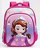 Purple Tots 12 Inches Premium 3D Characters Disney Sofia Backpack - Pink