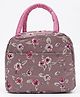 Purple Tots  Lunch Bag with Floral Print - Purple