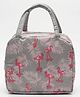 Purple Tots  Lunch Bag with Flamingo Print - Grey