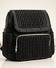 Purple Tots Baby Diaper Bag For Mothers & Travel | Stroller Straps | Lugguage Nappy Handbags - Black