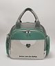 Purple Tots Diaper Bag With Insulated Pockets| Portable | Can Be Carried As a Shoulder Bag Or a Backpack - Green
