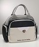 Purple Tots Diaper Bag with Insulated Pockets |A Portable Mommy Bag For Outings |Can Be Carried As aA Shoulder Bag & Backpack - Black