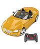 MIRANA TOYS 1:12 Scale RC Sports Car -Turbo Racer Model A | App & Steering Wheel Remote Control | Inbuild Bluetooth Speaker, LED Lights, Engine Sounds | Toys for Kids | Made in India-  Yellow