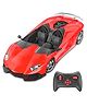 Mirana Toys 1:12 Scale RC Sports Car -Turbo Racer Model B | App & Steering Wheel Remote Control | Inbuild Bluetooth Speaker, LED Lights, Engine Sounds | Toys for Kids | Made in India-Red