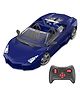 Mirana Toys 1:12 Scale RC Sports Car -Turbo Racer Model C | App & Steering Wheel Remote Control | Inbuild Bluetooth Speaker, LED Lights, Engine Sounds | Toys for Kids | Made in India- Blue