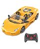 Mirana Toys 1:12 Scale RC Sports Car -Turbo Racer Model C | App & Steering Wheel Remote Control | Inbuild Bluetooth Speaker, LED Lights, Engine Sounds | Toys for Kids | Made in India- Yellow
