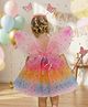 Babymoon Set of 4 | Girls Birthday Party Rainbow Butterfly Fairy Angel Set | Baby Girls Wings, Tutu, Headband, Wand | Baby Photoshoot Props | Baby Gift Set | 3-8 Yrs