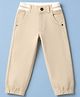 Olio Kids Cotton Woven Full Length Joggers - Khaki