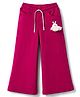 Olio Kids Knit Full Length Solid Fleece Pant With Bee Applique - Maroon