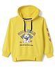 Olio Kids Looper Knit Full Sleeves Hooded Winter T-Shirt Bear Print- Light Yellow