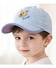 Ziory Bear Face Embroidered Baseball Cap - Light Blue - Circumference - 50-52 Cms