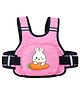 KidDough Baby Safety Belt for Two Wheeler Bike/Scooty | Harness Safety Belt for Kids Safety | Strong Buckles with Adjustable Straps and Double Stiching for Extra Safety (With Storage (Pink))