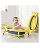 R For Rabbit Bubble Double Finzy Baby Bathtub | Foldable Cocoon Design | Anti-Skid Base & Drain Plug  - Yellow & Blue
