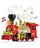 AKN TOYS Train Toy for Toddlers Bump & Go Electric Steam Engine with Smoke, Light & Sound, Toddler Toy Ideal Gift for Ages 3 and Up Children Kids Pack Of 1 - Color May Vary