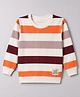 Doreme Terry Knit Full Sleeves Striped Sweatshirt - Off White