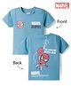 Bonfino Marvel Cotton Knit T-Shirt with Half Sleeves and The Amazing Spider-Man Print for in Blue