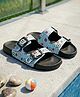 Hopits Ball Printed Slip On Sandals - Blue