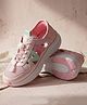 Hopits Mesh Detailed Abstract Designed Lace Up Shoes - Pink