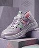 Hopits Mesh Detailed Abstract Designed Lace Up Shoes - Lavender