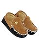 Neska Moda Star Applique Detailed Loafers - Brown & Black