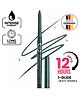 Fashion Colour Platinum Extra Intense Colour Eye Pencil Waterproof Kohl Kajal Last upto 12hrs-0.35g, Emerald