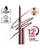 Fashion Colour Platinum Extra Intense Colour Eye Pencil Waterproof Kohl Kajal Last upto 12hrs-0.35g, Dark Cherry