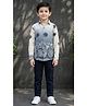 Ahhaaaa Cotton Blend Woven Full Sleeves Floral Printed Shirt & Pants Set - Blue