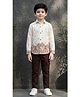 Ahhaaaa Cotton Blend Woven Full Sleeves Floral & Paisley Printed Shirt & Pants Set - Pink