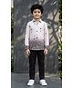 Ahhaaaa Cotton Blend Woven Full Sleeves Floral Printed Shirt & Pants Set - Pink
